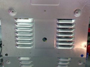 Rearward Section of Bottom Face of Front Under Tray on an Aston Martin