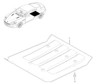 Aston Martin DB9 Rear Under Tray Parts Diagram