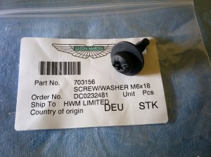aston-martin-db9-undertray-screw-part-number-701433