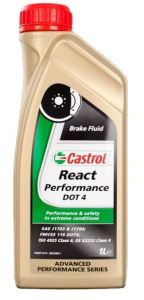 Castrol React Performance DOT4 Brake Fluid Bottle
