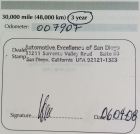 Aston Martin A01906 3 Year Service Record