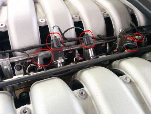 connexction-to-disconnect-on-the-fuel-rails-of-an-aston-martin-db9