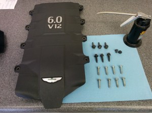 preparing-the-intake-manifild-brace-for-installation-on-an-aston-martin-db9