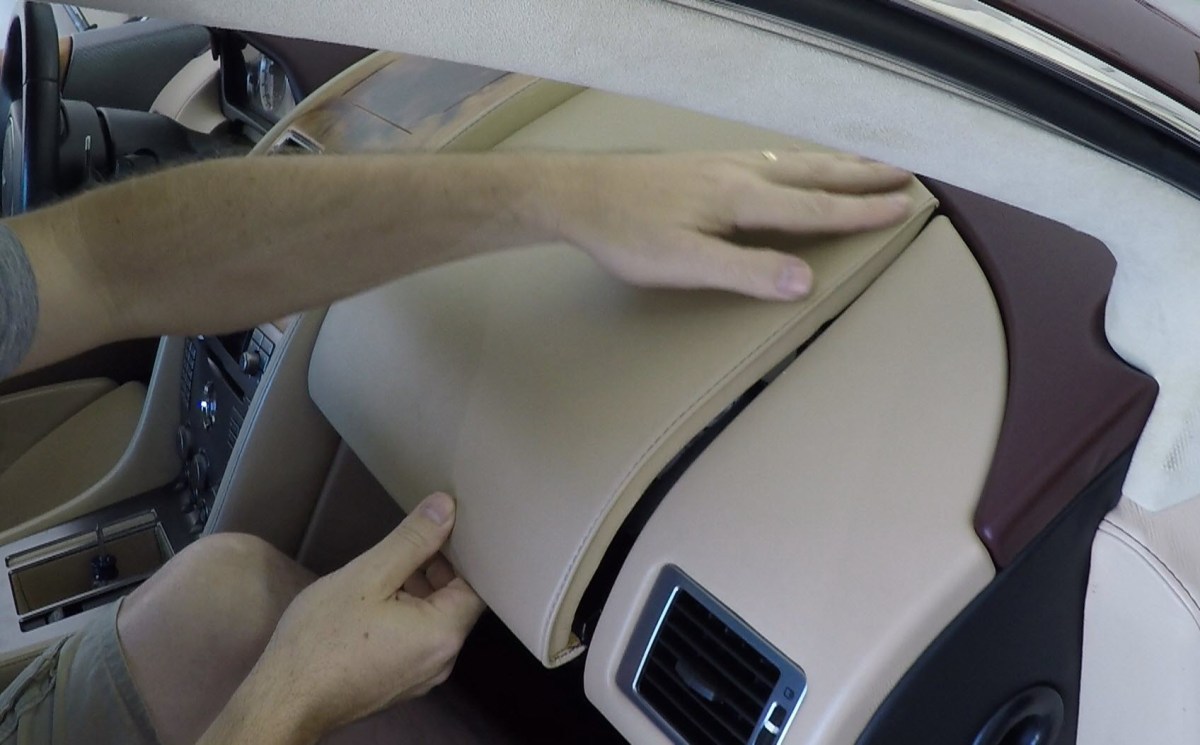 Installing the Passenger Side Instrument Dash Panels in an Aston Martin ...